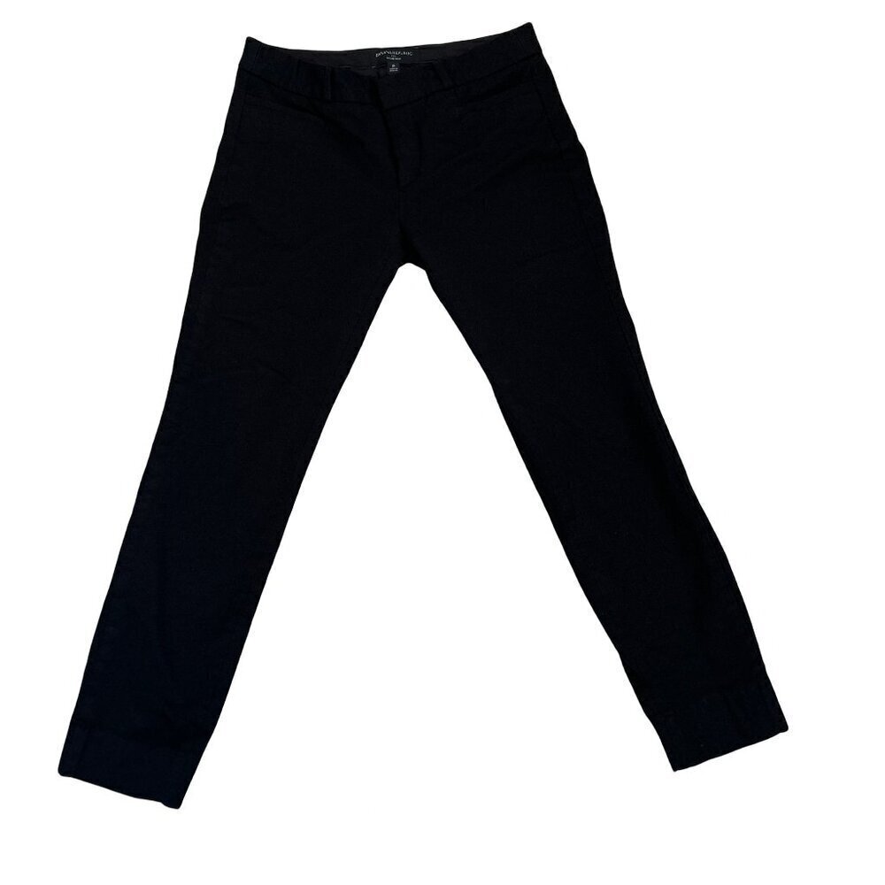 Banana Republic Dress Slakes Cropped Ankle SZ 0 Women’s Black